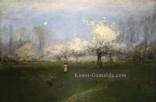 Frühlings Blüten Montclair New Jersey Landschaft Tonalist George Inness Ölgemälde